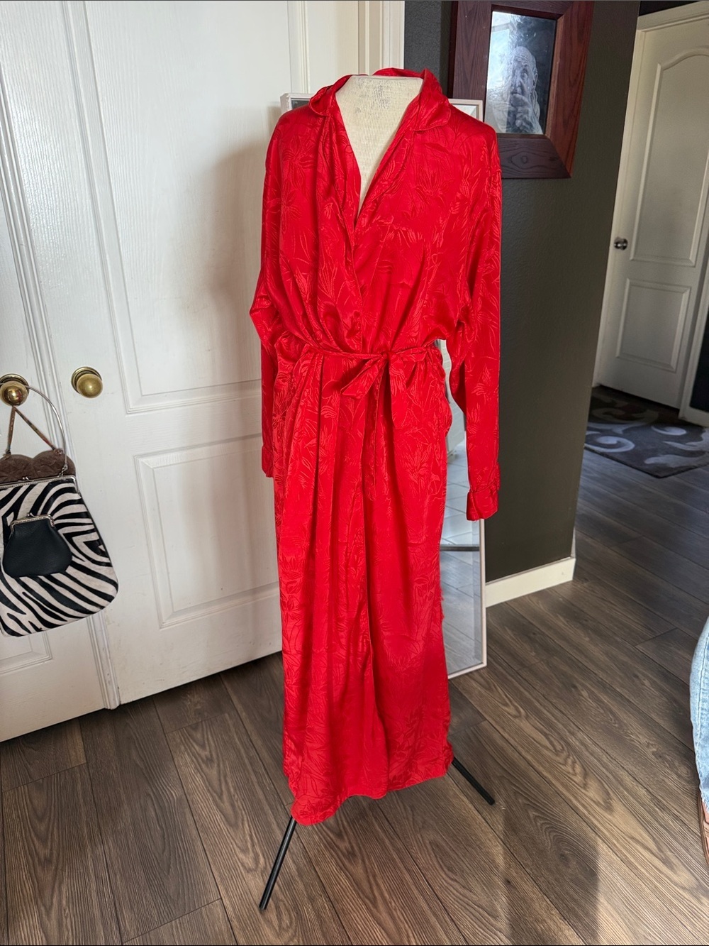 Kathryn Red Polyester Top - Vibrant Red